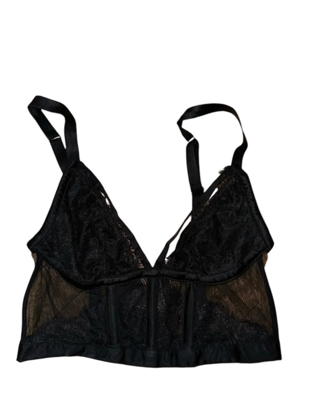 Woman’s Size Medium Victoria’s Secret black lace lingerie bralette bra